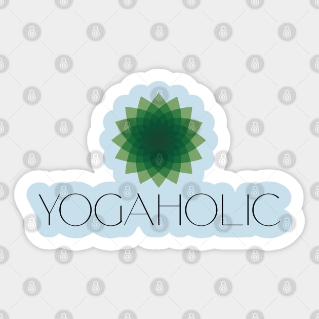 YOGAHOLIC Sticker by EdsTshirts